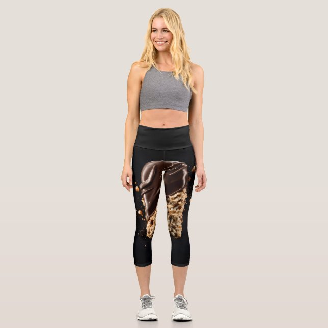 Yoga Capris, hochgeschliffen, XS (0-2) Capri Leggings (Vorderseite)