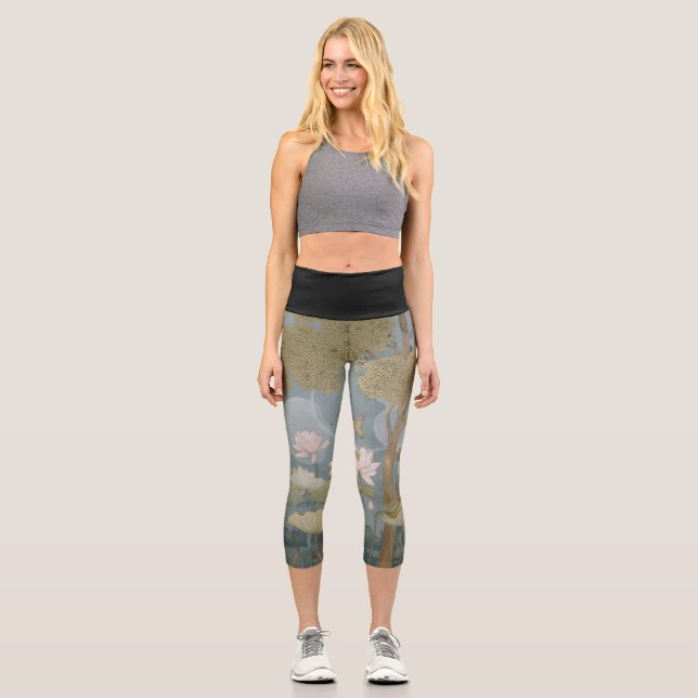 Yoga Capris, hochgeschliffen, XS (0-2) Capri Leggings (Vorderseite)