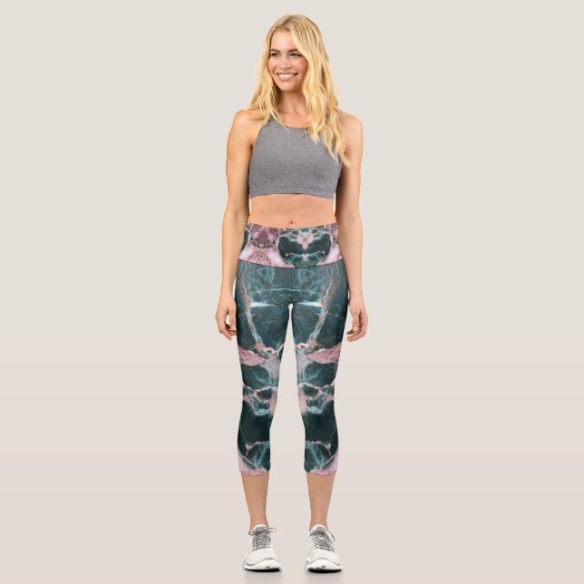 Yoga Capris, hochgeschliffen, XS (0-2) Capri Leggings (Vorderseite)