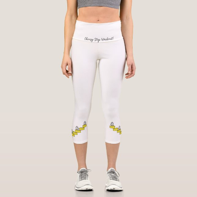 Yoga Capris, Mäusebusse Capri Leggings (Vorderseite)