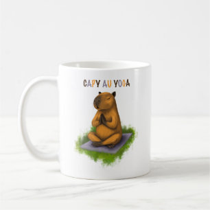 Yoga-Capybara Kaffeetasse
