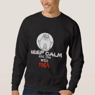 Yoga Cat Behalt Calm Collection Sweatshirt
