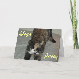 Yoga Cat Einladung