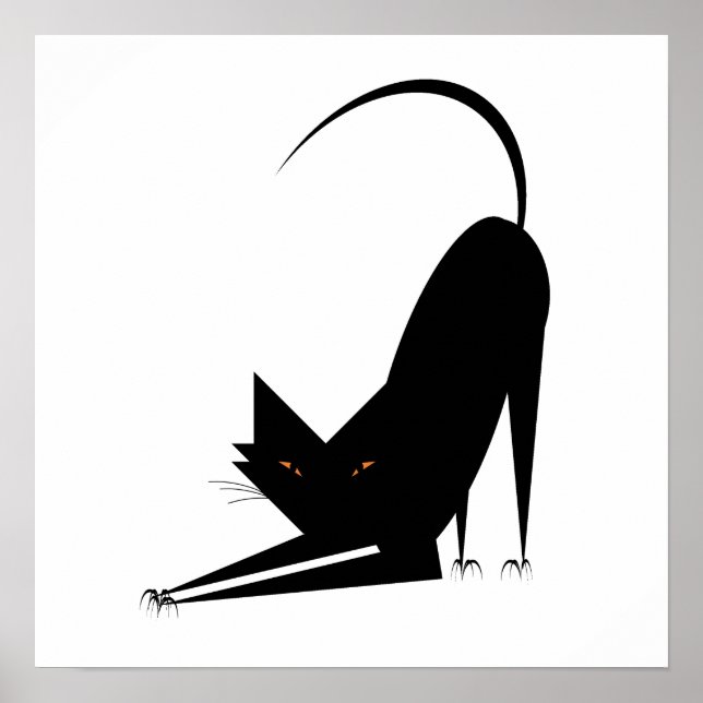 Yoga Cat Poster (Vorne)