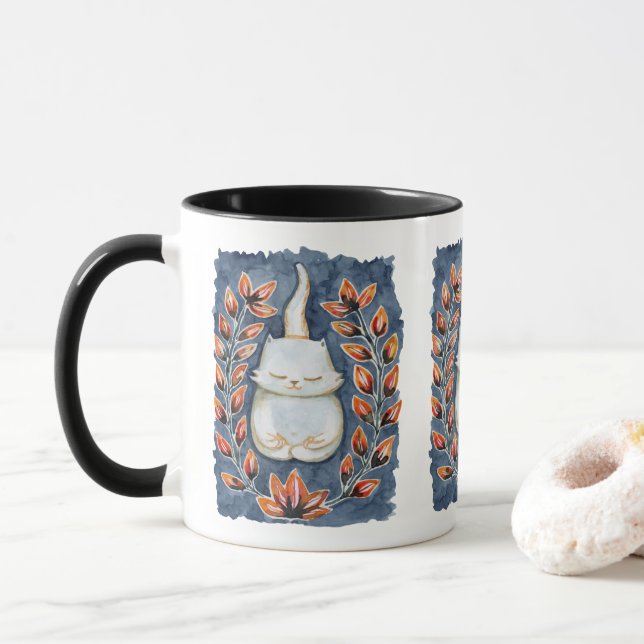 Yoga Cat Tasse (Mit Donut)