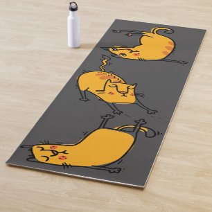 Yoga Cats Gray Yogamatte
