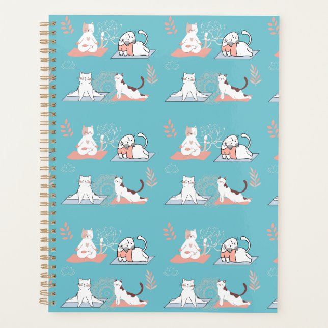 Yoga Cats Lotus Planer (Vorderseite)