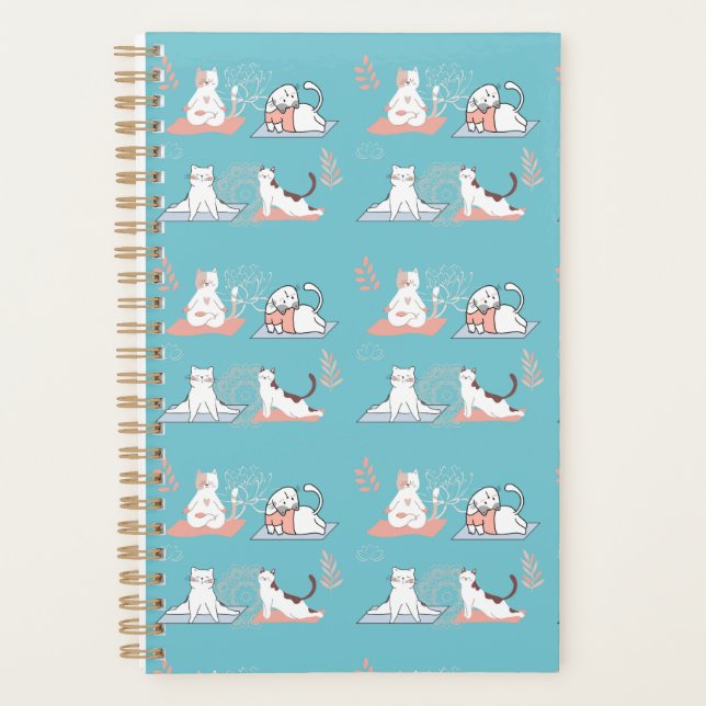 Yoga Cats Lotus Planer (Vorderseite)