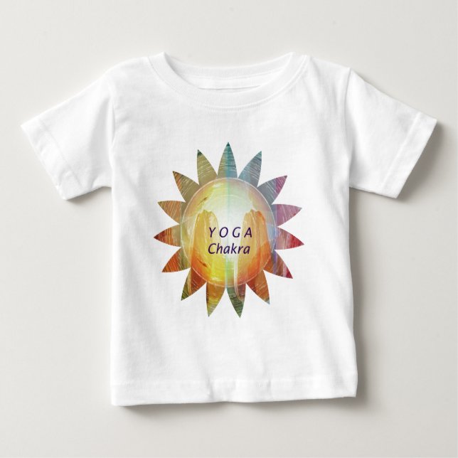 Yoga Chakra Baby T-shirt (Vorderseite)