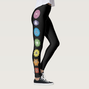 Yoga Chakras Fitness-Übung Leggings