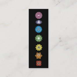 Yoga chakras mini visitenkarte