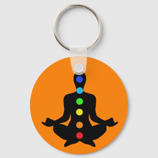 Yoga Chakras Schlüsselanhänger (Vorderseite)