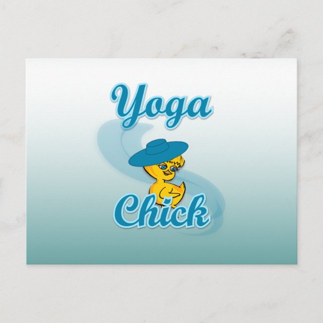 Yoga Chick #3 Postkarte (Vorderseite)
