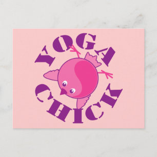 Yoga Chick Postkarte