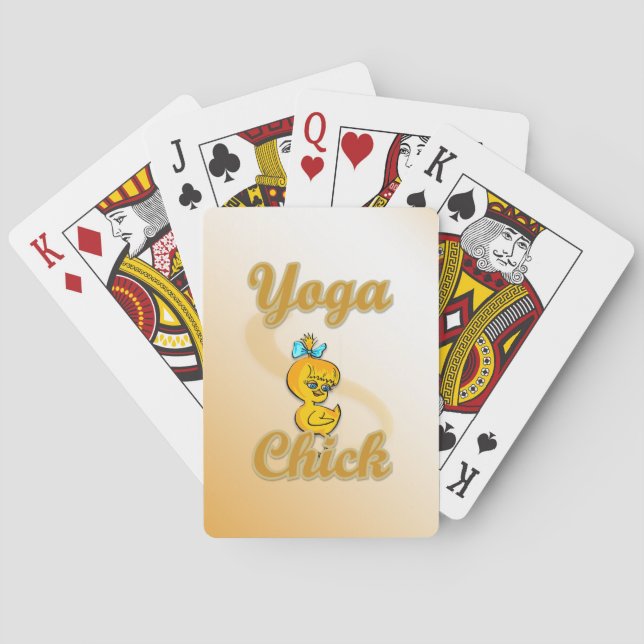 Yoga Chick Spielkarten (Rückseite)