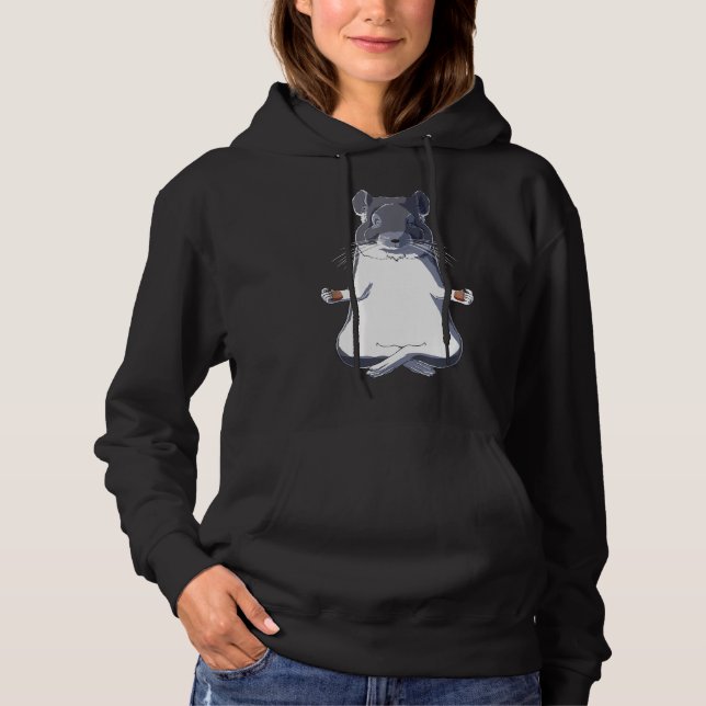 Yoga Chinchilla Hoodie (Vorderseite)