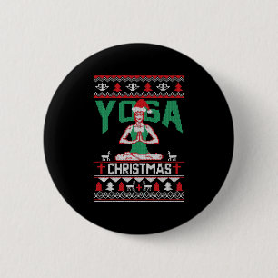 Yoga Christmas Shirt Button