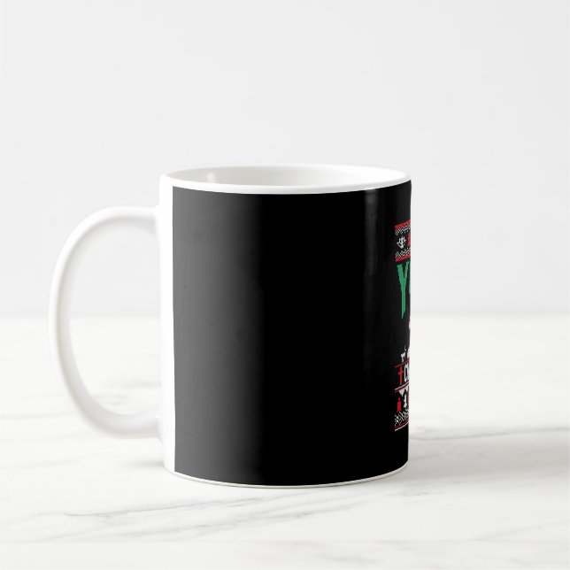 Yoga Christmas Shirt Kaffeetasse (Links)