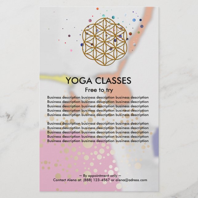 Yoga Classes Flyer (Vorne)