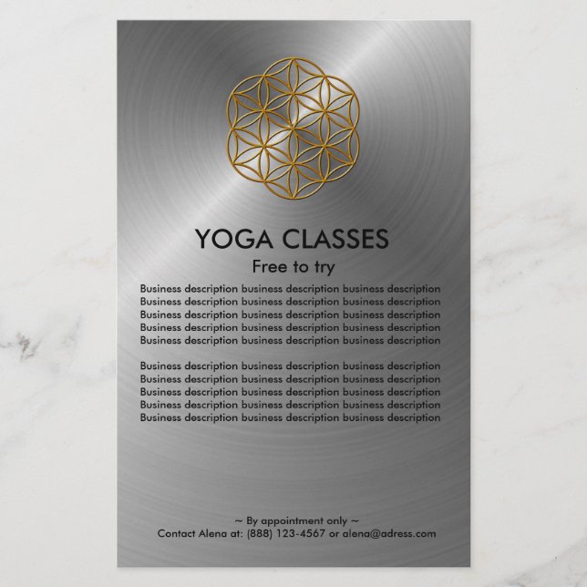 Yoga Classes Flyer (Vorne)
