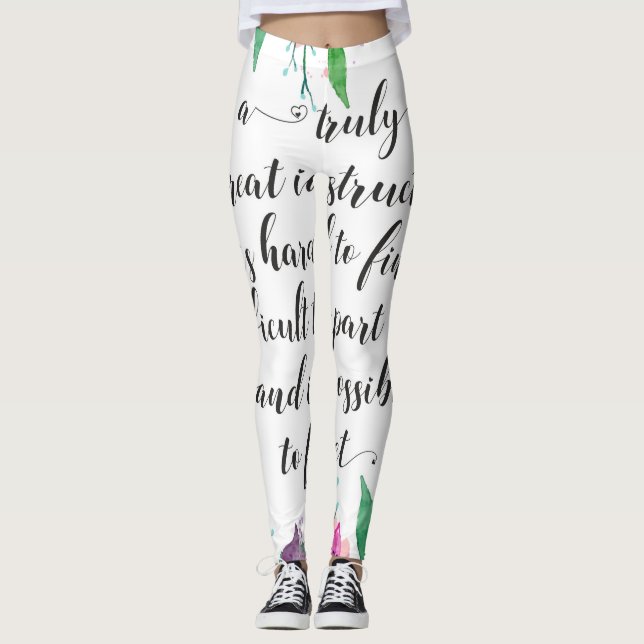 Yoga Coach Geschenk für sie Leggings (Vorderseite)