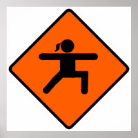 Yoga Crossing Sign Warrior Pose Strichmännchen