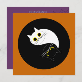 YOGA DAY STUDIO EINLADUNG - Funny Cat Card