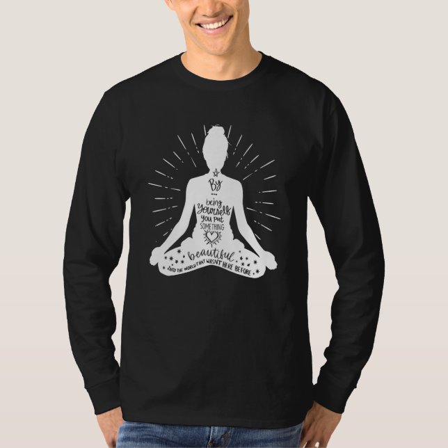 Yoga Definition Yoga Because Adulting Is Hard T-Shirt (Vorderseite)