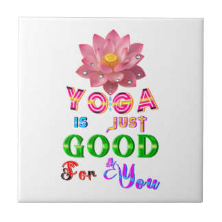Yoga-Dekor ist einfach gut für Sie Fliese