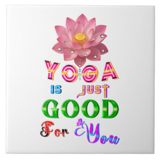 Yoga-Dekor ist einfach gut für Sie Fliese