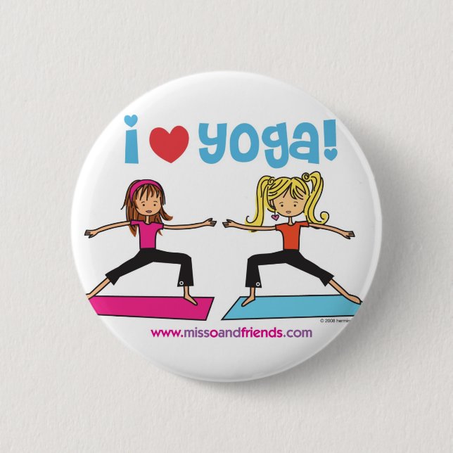 Yoga der Liebe I Button (Vorderseite)