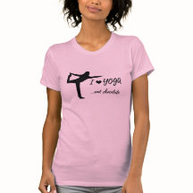 Yoga der Liebe I und Schokoladen-T - Shirt