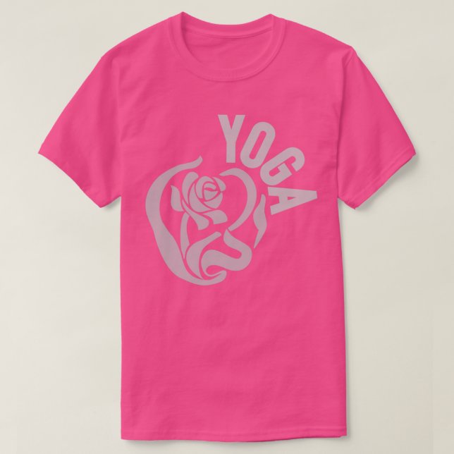 YOGA-DESIGN MIT ROSE T-Shirt (Design vorne)