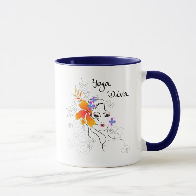 Yoga-Diva-Geschenk Tasse (Rechts)