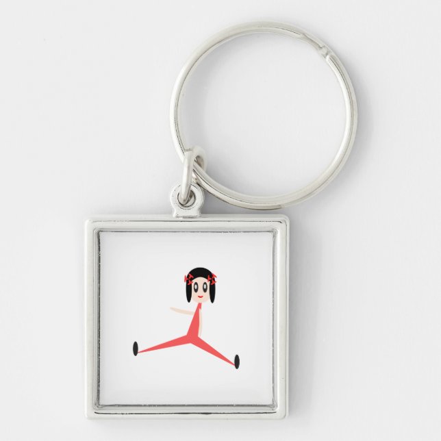 "Yoga Diva" Schlüsselanhänger (Vorne)