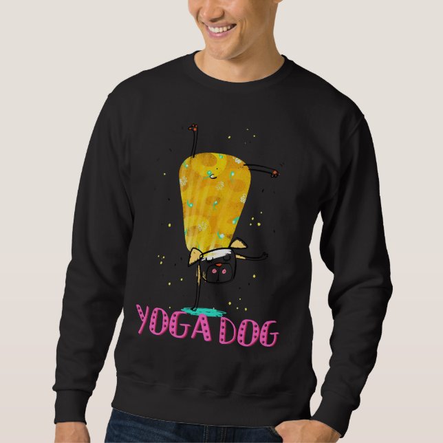 Yoga Dog Sweatshirt (Vorderseite)