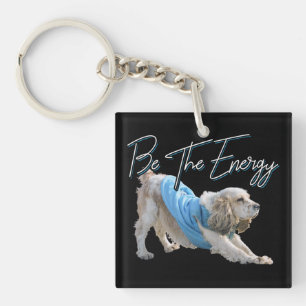 Yoga Downward Dog - Seien Sie das Energieangebot Schlüsselanhänger