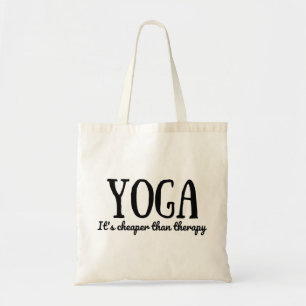 Yoga Es ist billiger als Therapie Tragetasche