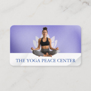 Yoga Fitness Trainer Lotusblume Visitenkarte