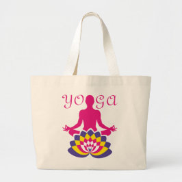 Yoga Flor de Loto Jumbo Stoffbeutel