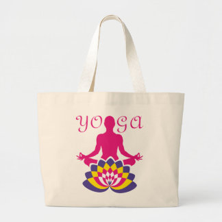 Yoga Flor de Loto Jumbo Stoffbeutel