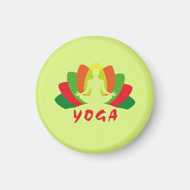 Yoga Flor de Loto Magnet (Vorne)