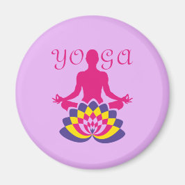 Yoga Flor de Loto Magnet