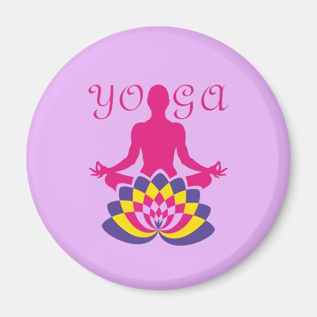 Yoga Flor de Loto Magnet (Vorne)