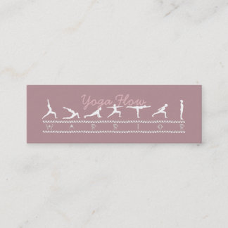 Yoga Flow Business Card Mini Visitenkarte