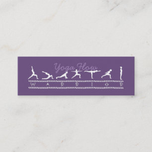 Yoga Flow Business Card Mini Visitenkarte