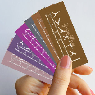 Yoga Flow Business Card Mini Visitenkarte