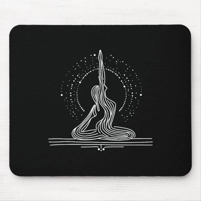 Yoga-Flow-Einzeiler-Kunst  Mousepad (Vorne)