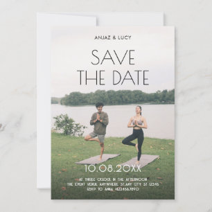 Yoga-Foto-Hochzeit Save The Date