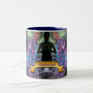 Yoga Fraktal Magic Spiritual Art Tasse